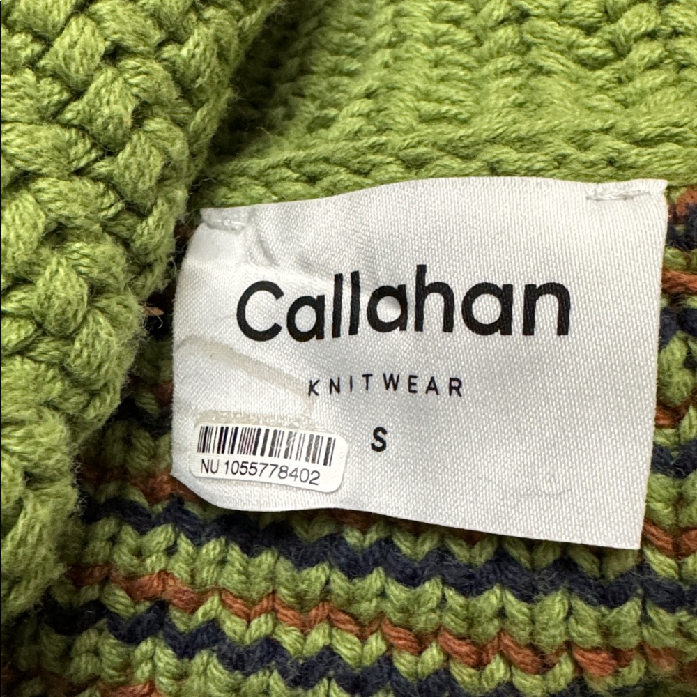 Anthropologie Callahan Green and Brown Plaid Knit Cardigan - Picture 9 of 10